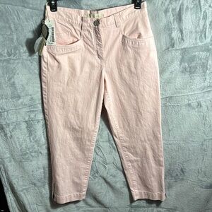 Blue Willi’s pants women’s pink cropped NWT premium‎ pants size 40 high waisted
